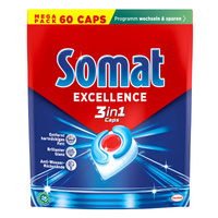Somat kapsułki do zmywarki Excellence 3w1 60szt DE