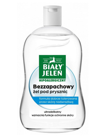 Żel pod prysznic bezzapachowy Hipo Biały Jeleń